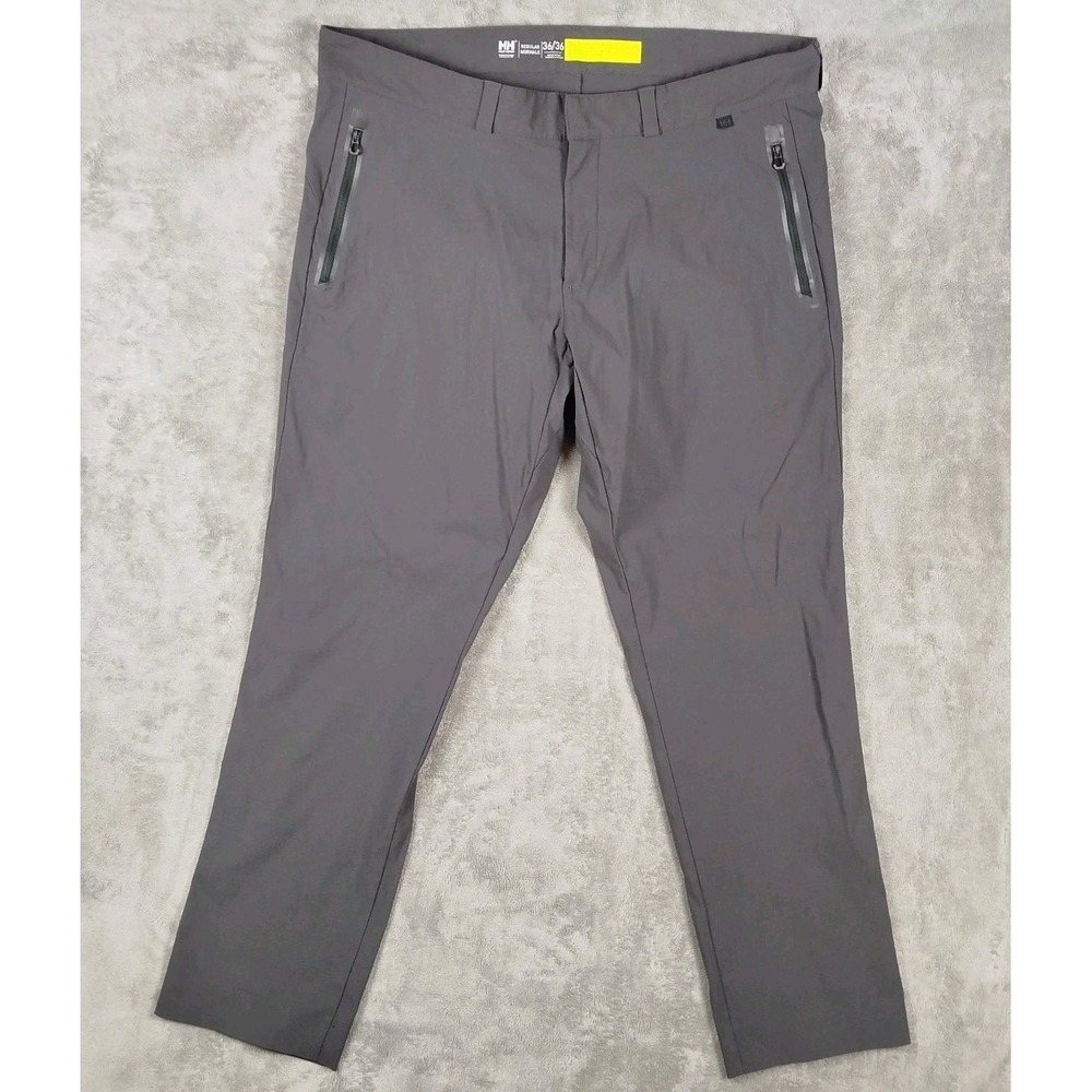 Helly Hansen‎ Pants Soft Shell Charcoal Gray Mens 36x34 Sailing Hiking